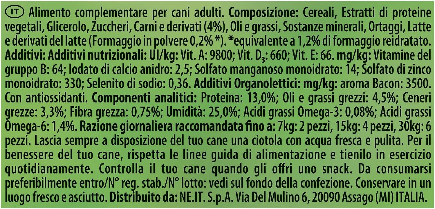 Purina Friskies Funtastix Snack per Cani al Sapore di Bacon e Formaggio, 6 Confezioni da 175 g Funtastix Bacon e Formaggio - Immagine 4