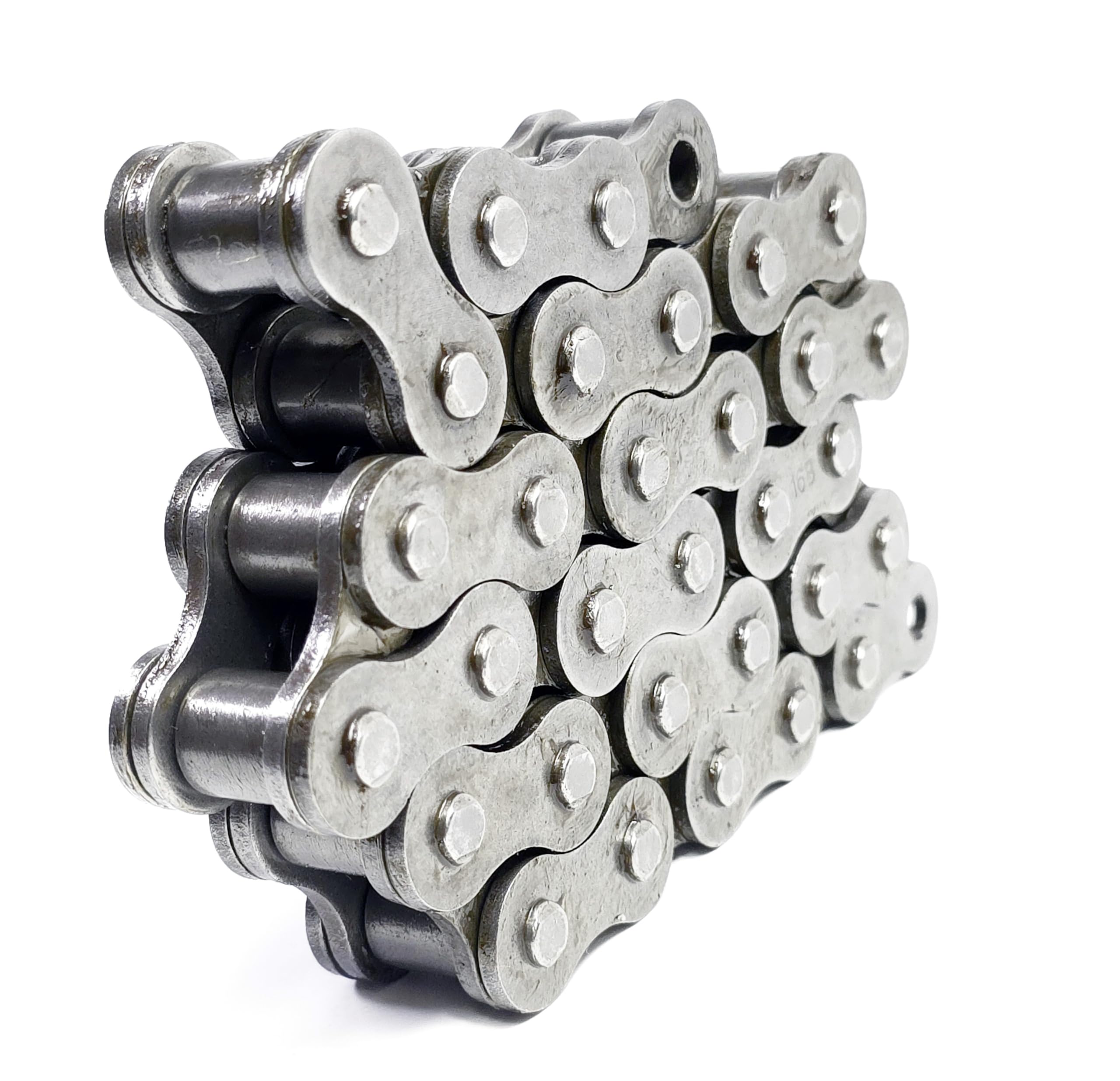 Rollenkette 16B-1 (1 Zoll / 25,4 mm) Simplex Einreihig DIN 8187 / ISO 606 – 2 Meter Antriebskette aus gehärtetem Stahl inkl. Kettenschloss für Landwirtschaft und Industrie