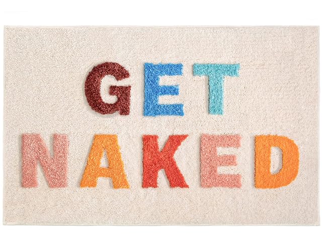 Get Naked Cute Bathroom Rugs Pink Bath Mat for Bathroom Decor Funny Non Slip Thick Microfiber Bath Rug