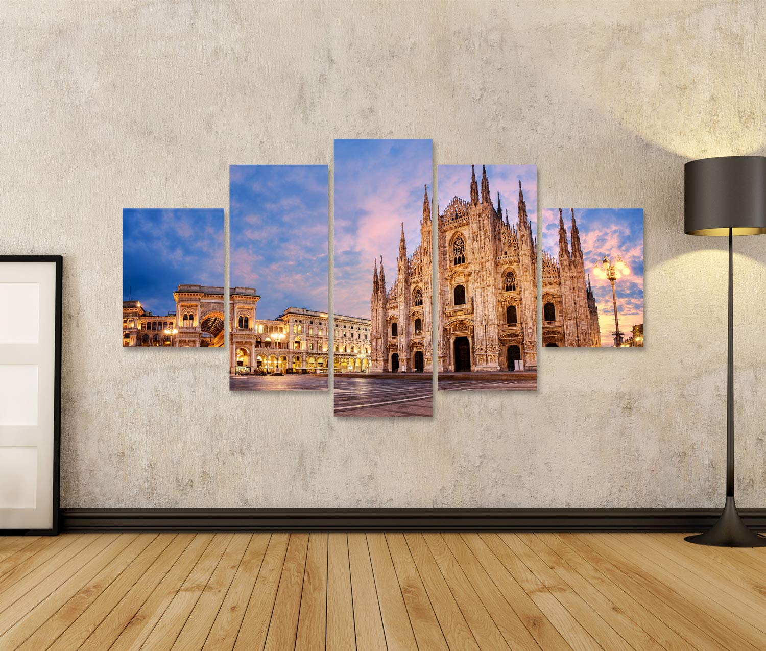 islandburner Quadro su tela Duomo di Milano Alba Italia Milano Una delle Chiese più grandi del mondo Quadri Stampe Immagini Murale Decorazione da parete