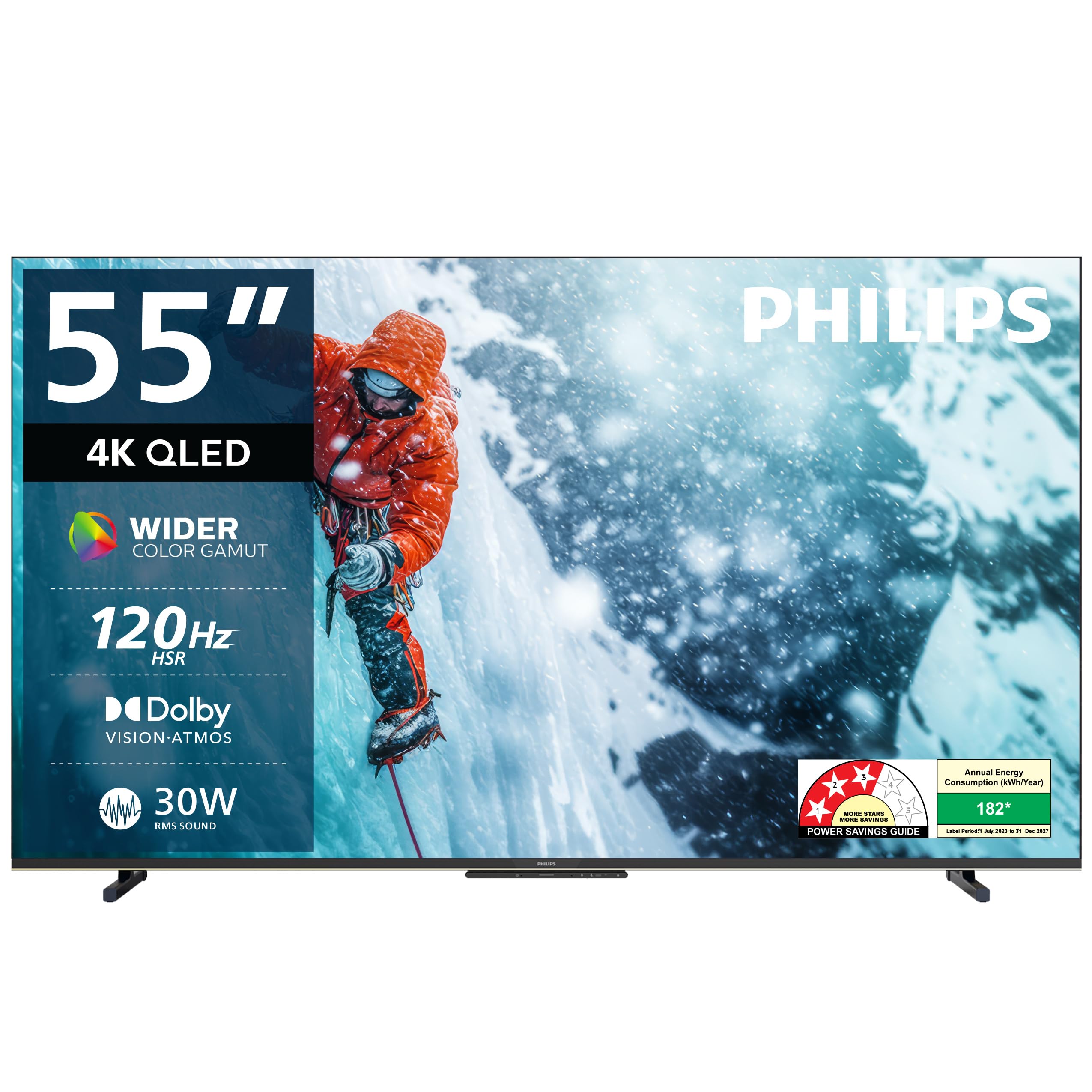 Philips 139 cm (55 inches) Lumina Series 4K Ultra HD Smart QLED Google TV 55PQT8100/94