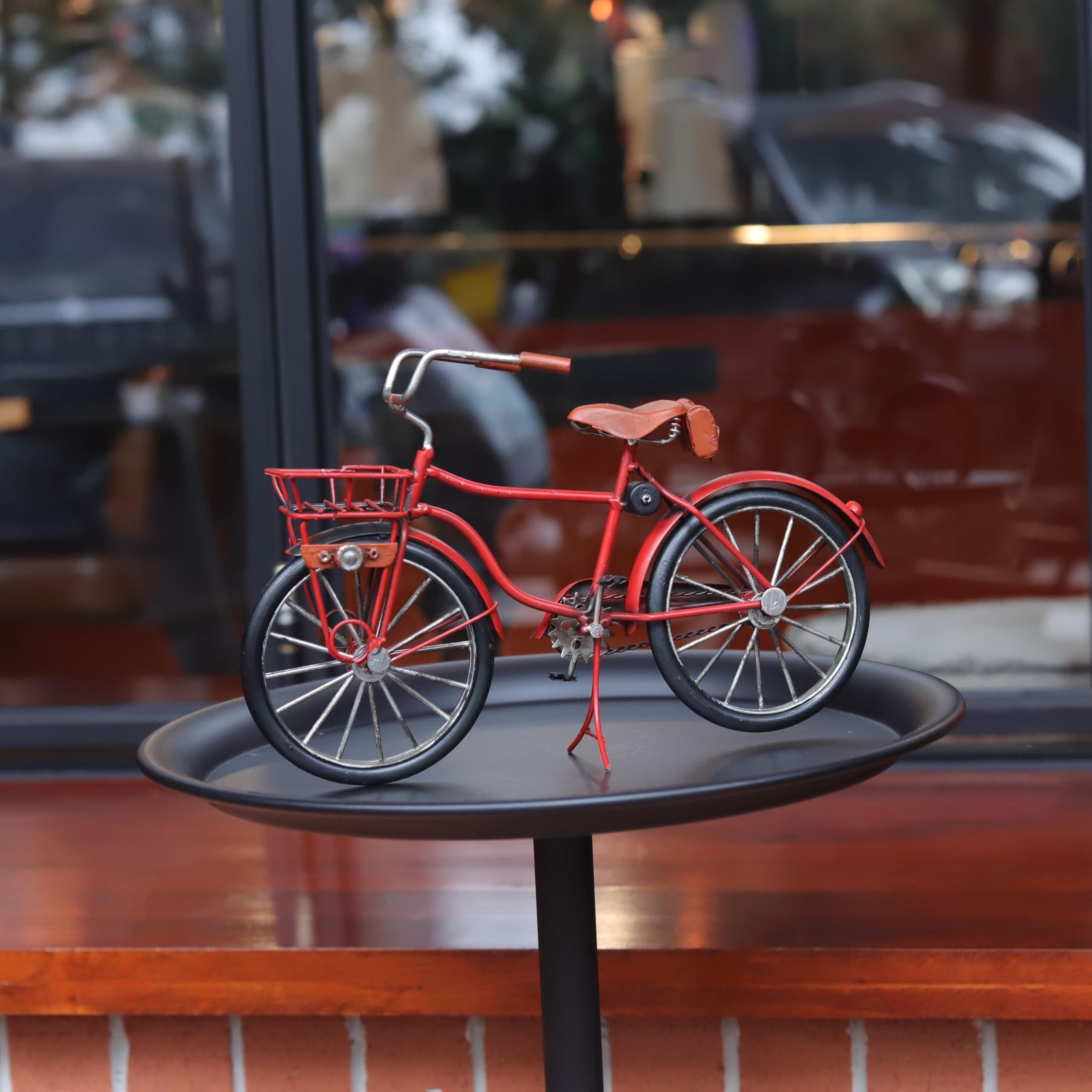 ARSTRIA Vintage Old Bike Miniature Bicycle Model Classic Metal Model for Desktop Bar Home Shelf Office Cafe Mancave Decor Retro Gifts