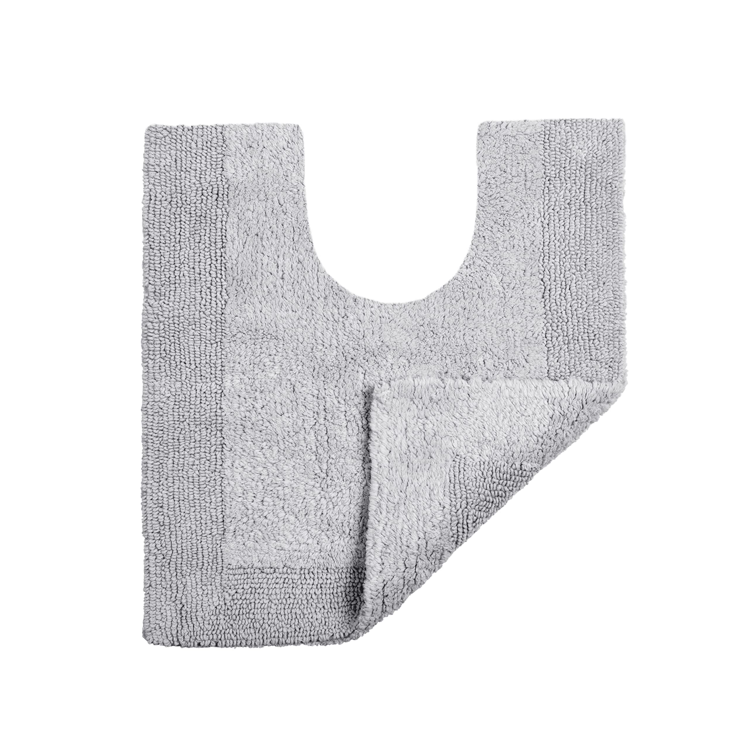 Allure Bath Fashions - Pedestal Mat - Cotton - Light Grey - Reversible