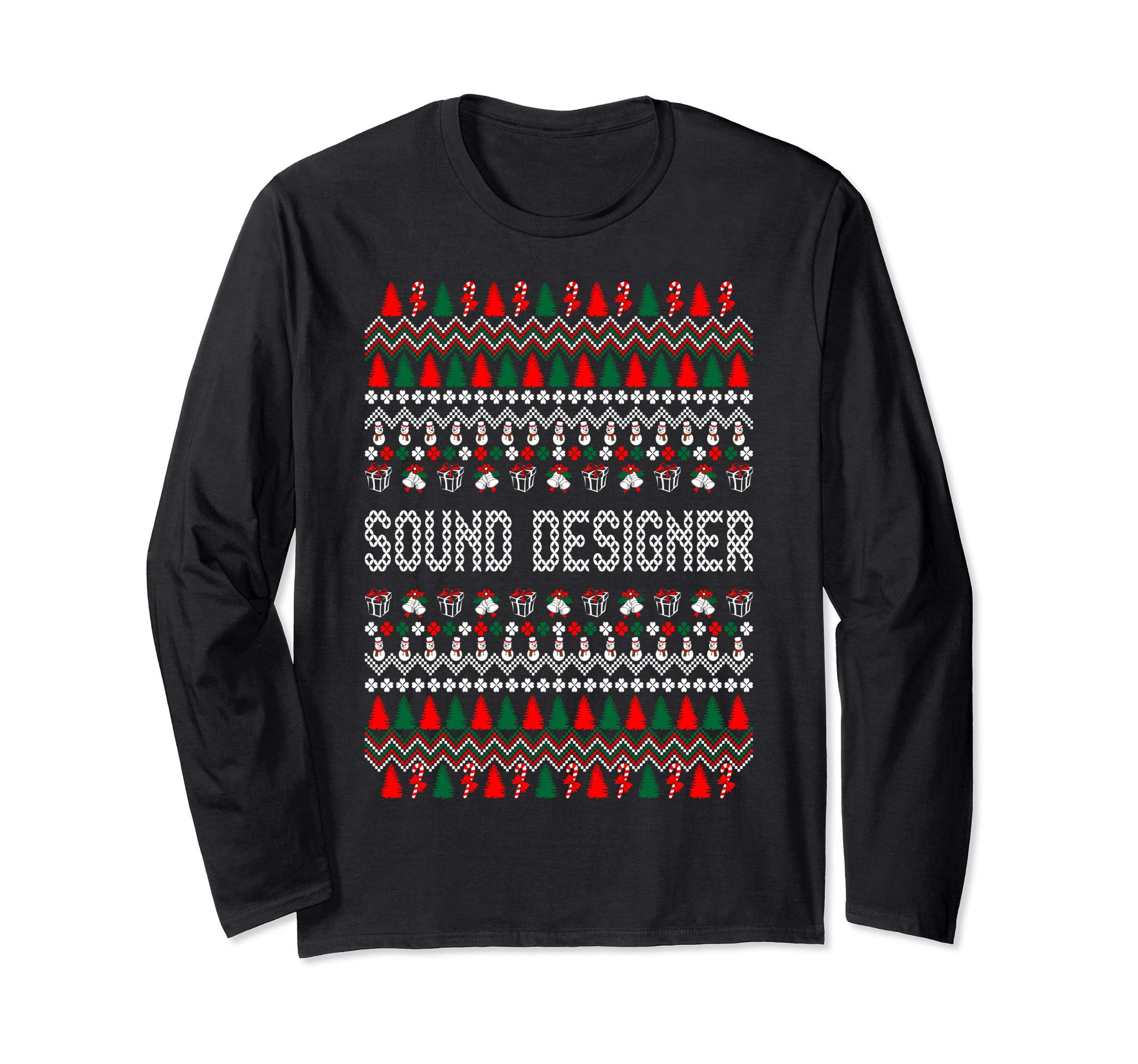 Sound Designer Profession Ugly Christmas Sweater Tshirt