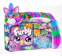 Furby DJ Neon Star Interactive Plush Toy - 32" Long Electronic Pet with Music, Lights, Games & Furbish for Kids 6+