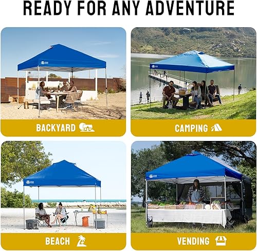 Miniatura 5 de CROWN SHADES - Toldo plegable instantáneo con bolsa de transporte para exteriores, 10 x 10 pies