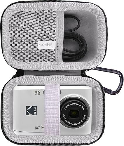 Miniatura 8 de Estuche rígido de transporte EVA compatible con KODAK PIXPRO FZ55FZ45FZ43 Funda de protección de cámara digital. (negro)