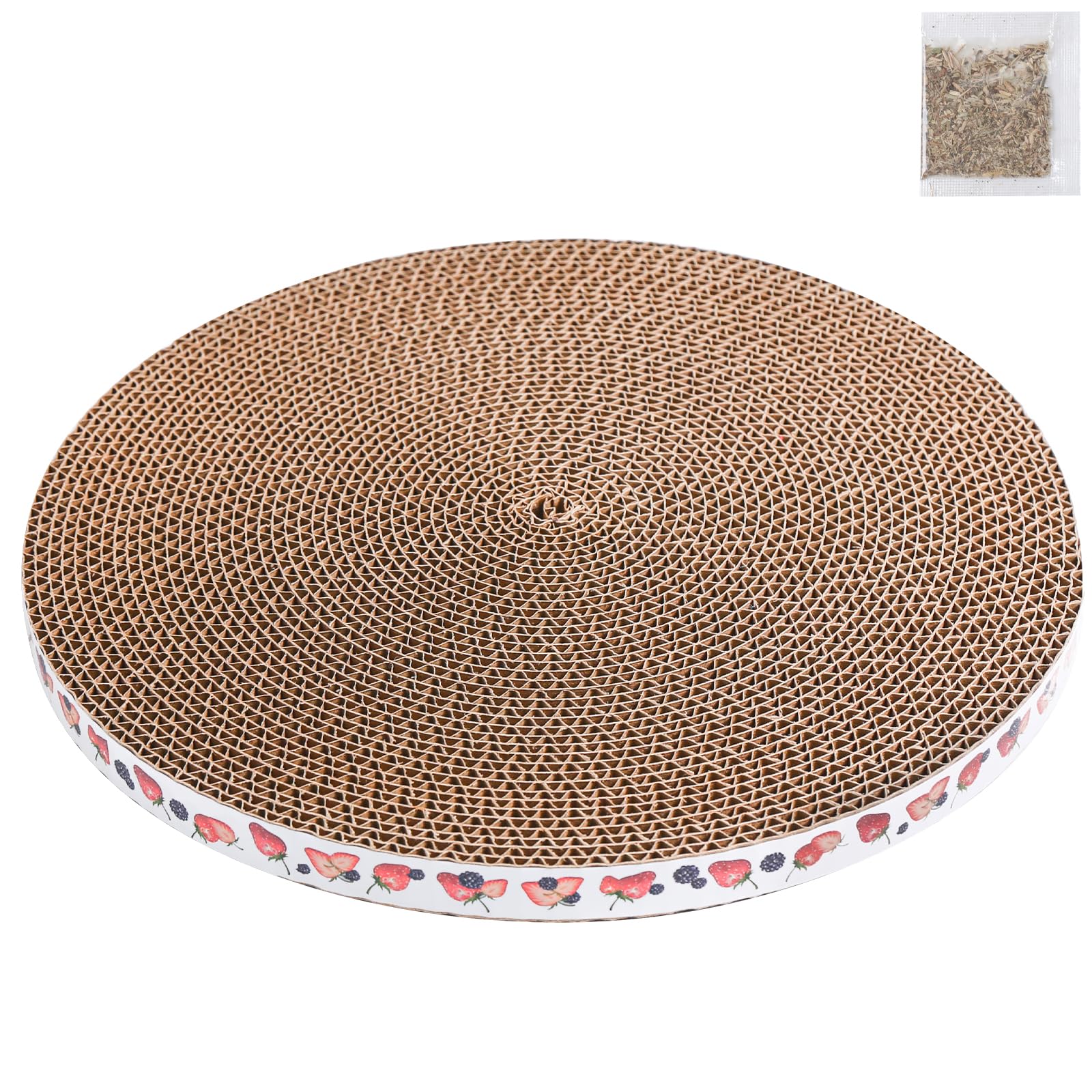 Round Cat Scratcher Pad 10 inch Diameter 3/5 inch Thickness Scratch Replacement Cardboard Cat Scratcher Refill Scratching Board Cat scratchers for