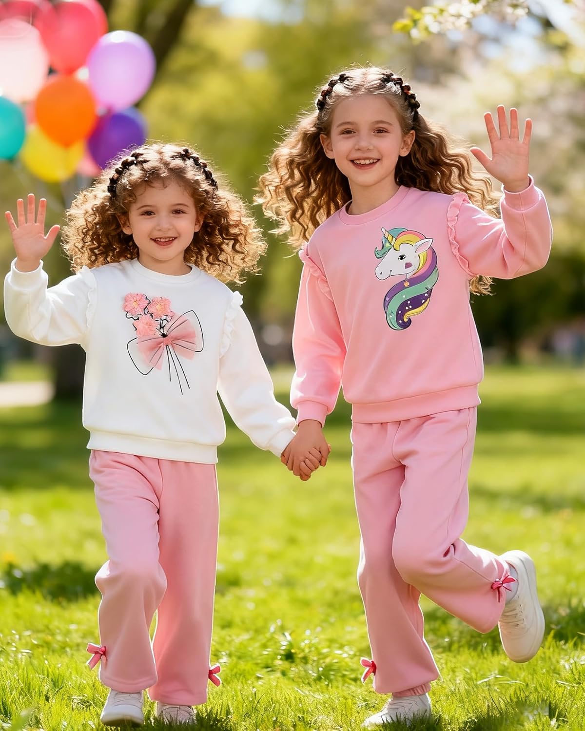 Kids Girls Clothes Toddler Girl Fall Outfits Long Sleeve Sweatshirt Pants Set Winter Girls Clothing Set - Image 3