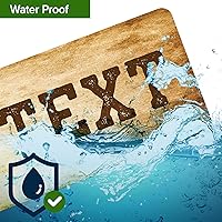 Vista 7 de Custom Sign, Custom Street Sign, 11 Font Colors, 13 Font Styles, 4 Hole Options, 22 Sizes, 3x12 Inches, Rust Free DiBound, Fade Resistant, Made in