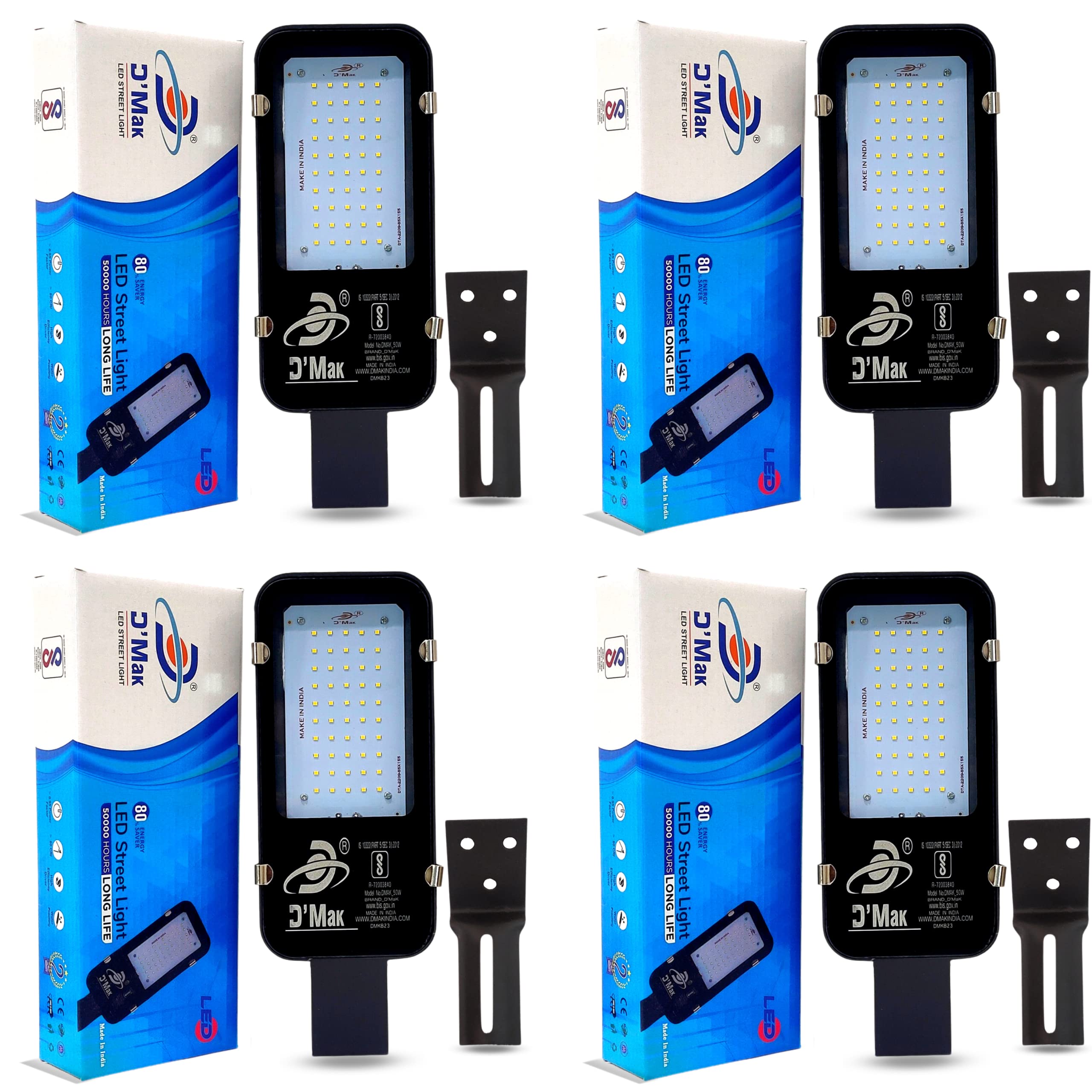 See full amazon price history chart for D’Mak 50 Watt Waterproof White Street Light Outdoor Industrial LED Light Pack of 04 with 2 Year Warranty - | Street Light | | Waterproof Street Light | D’Mak 50 Watt Waterproof White Street Light Outdoor Industrial LED Light Pack of 04 with 2 Year Warranty - | Street Light | | Waterproof Street Light | (B06W2HR42D) Amazon Price History, Amazon Price Tracker