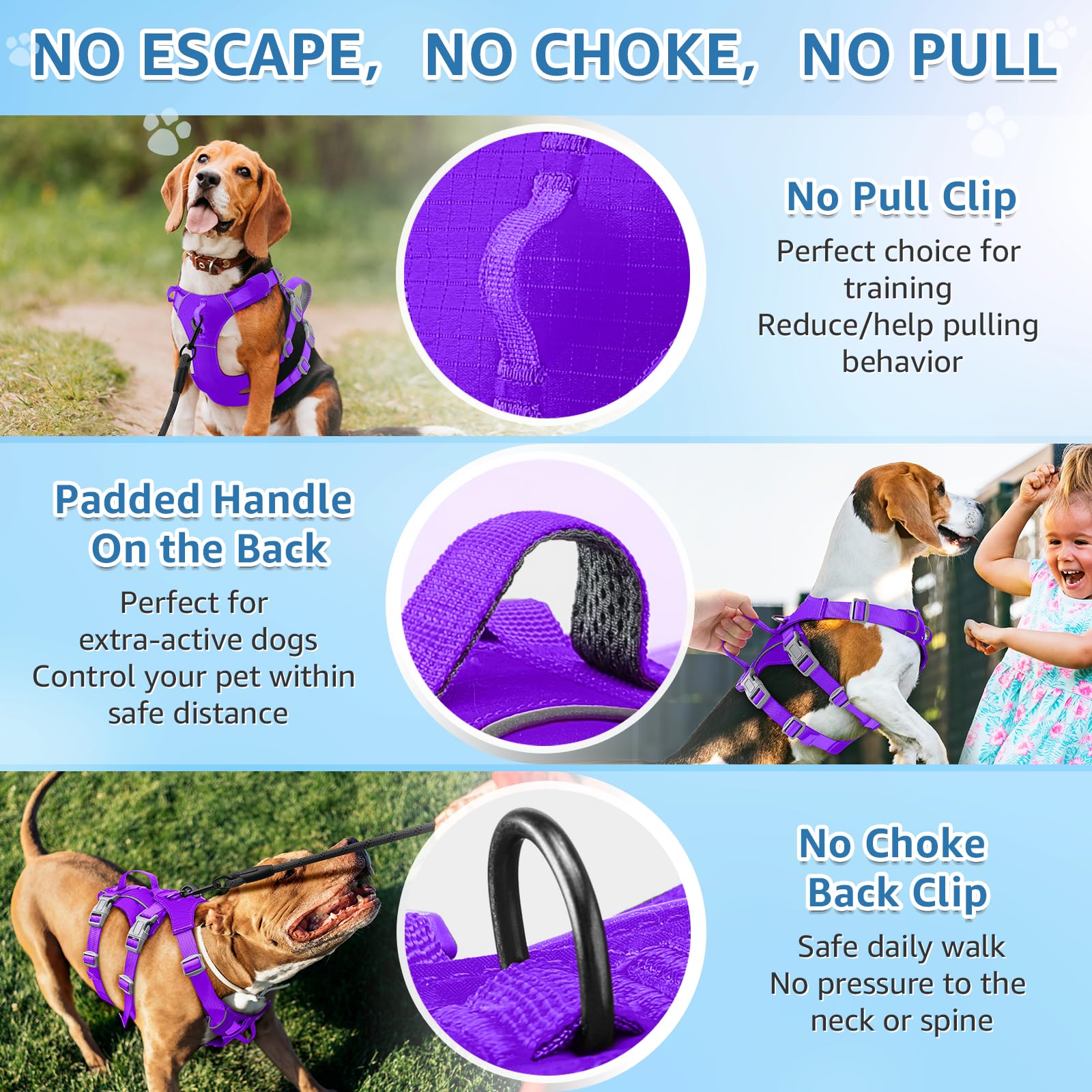 Eyein Escape Proof Dog Harness Small Medium Dog - Image 4