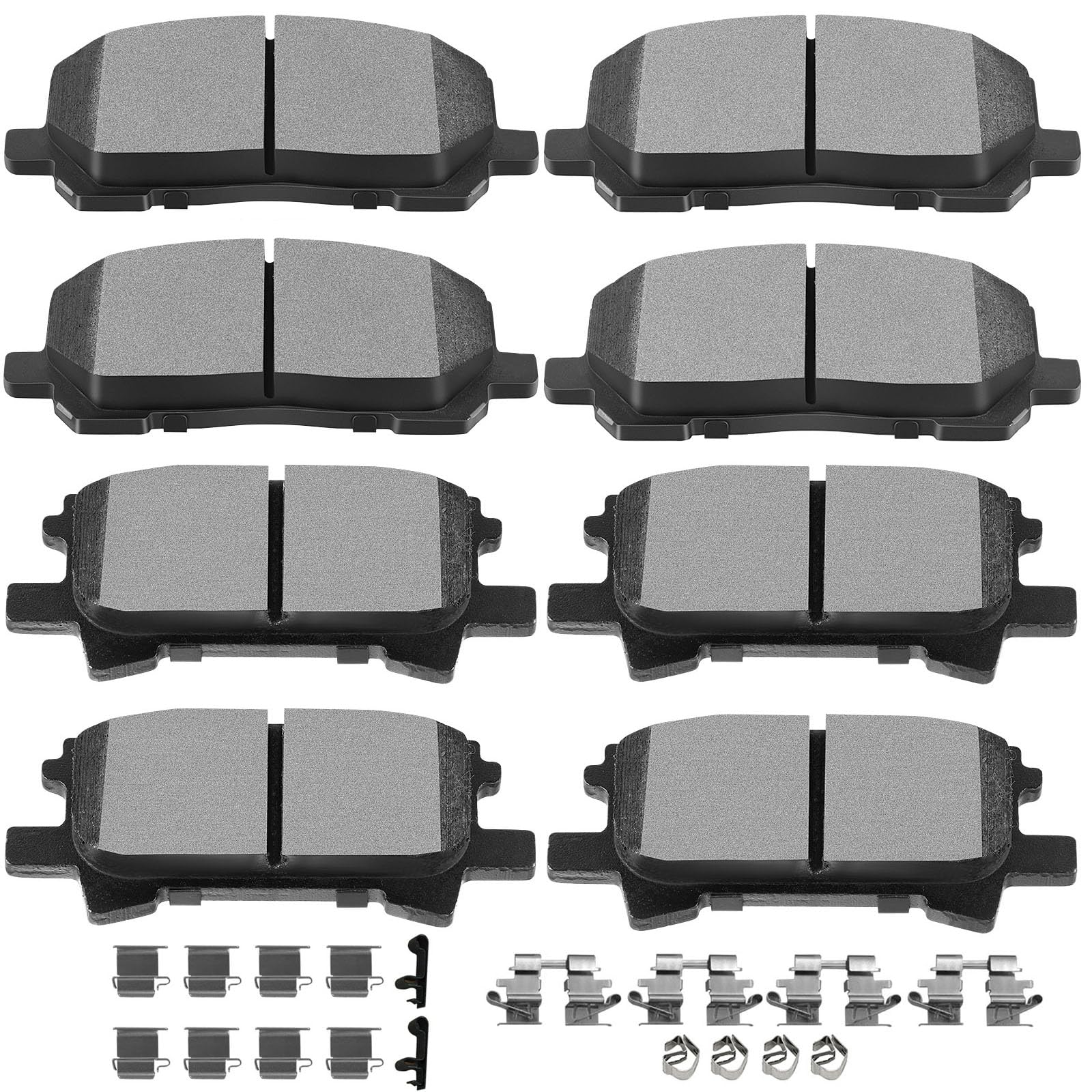 SCITOO D884 D996 Front Rear Brake Pads Sets Fit For Toyota For Highlander 2004-2007