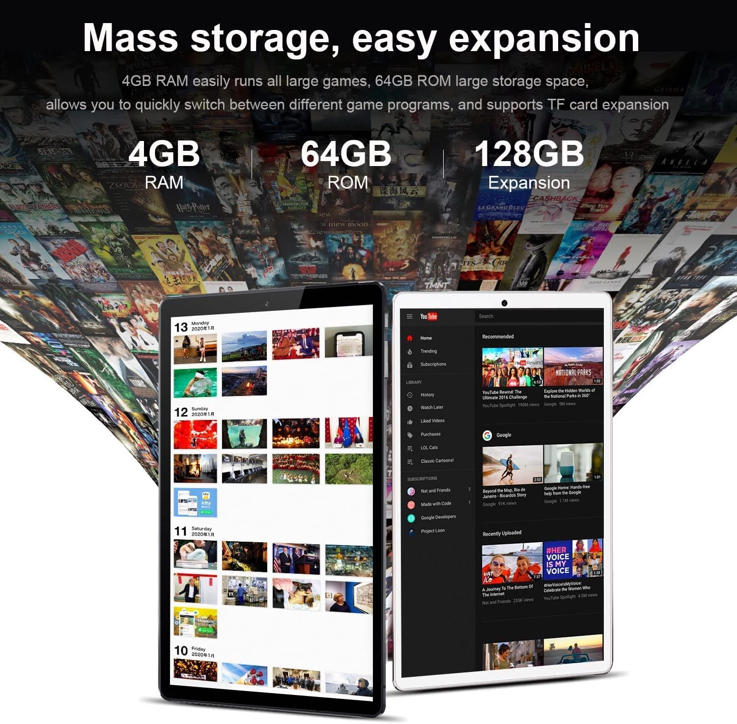 Tablet in offerta 5G WiFi con 8 core 4GB RAM + 64GB ROM (128GB Espandibili) Tablet 10 pollici 1920x1200 HD IPS,6000mAh,Camera 5+8MP,Bluetooth,Type-C, Certificazione GMS Android Tablet PC -Grigio Tablet in offerta 5G WiFi con 8 core 4GB RAM + 64GB ROM (128GB Espandibili) Tablet 10 pollici 1920x1200 HD IPS,6000mAh,Camera 5+8MP,Bluetooth,Type-C, Certificazione GMS Android Tablet PC -Grigio