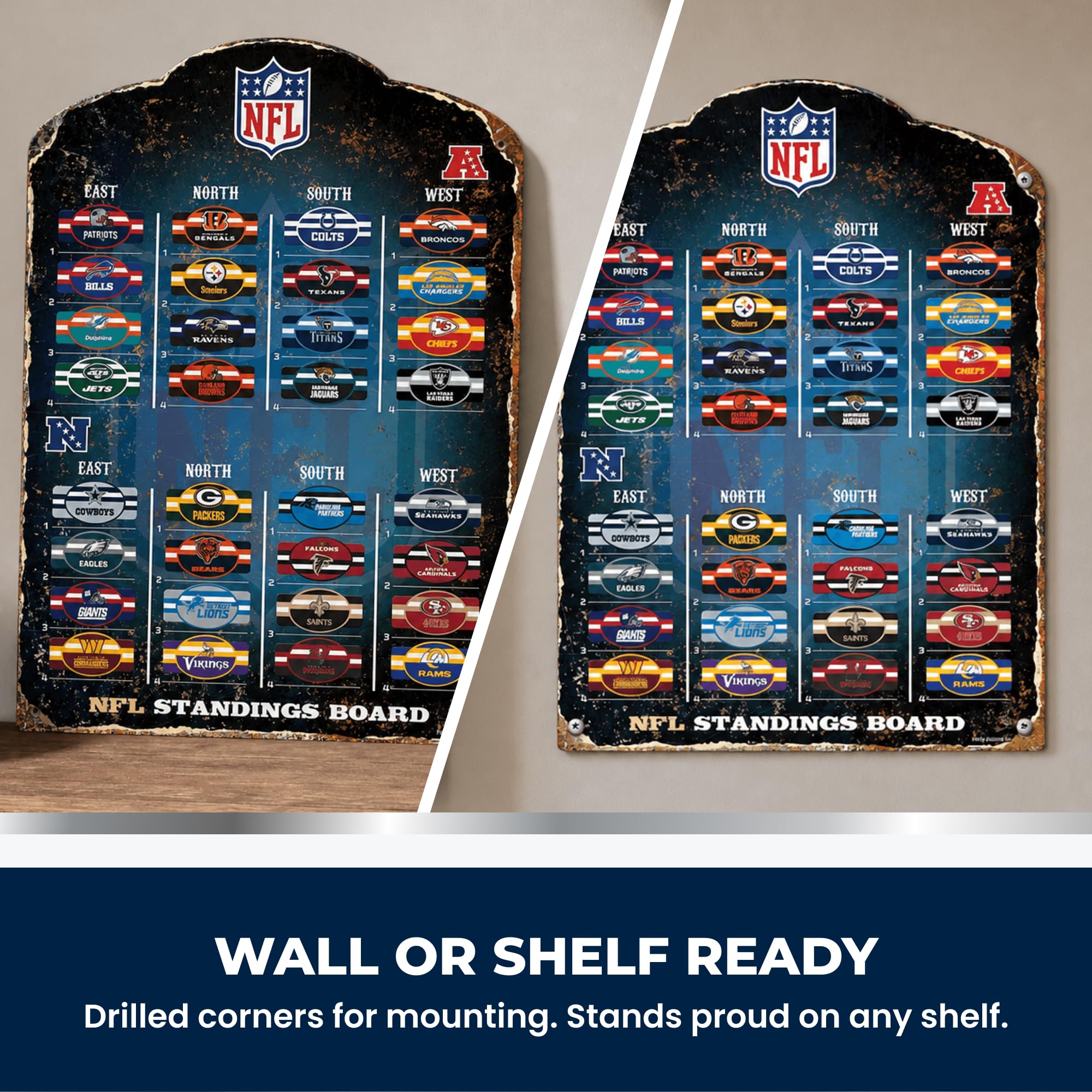 The Party Animal Magnettafel, Motiv: NFL, 34,3 x 47 cm