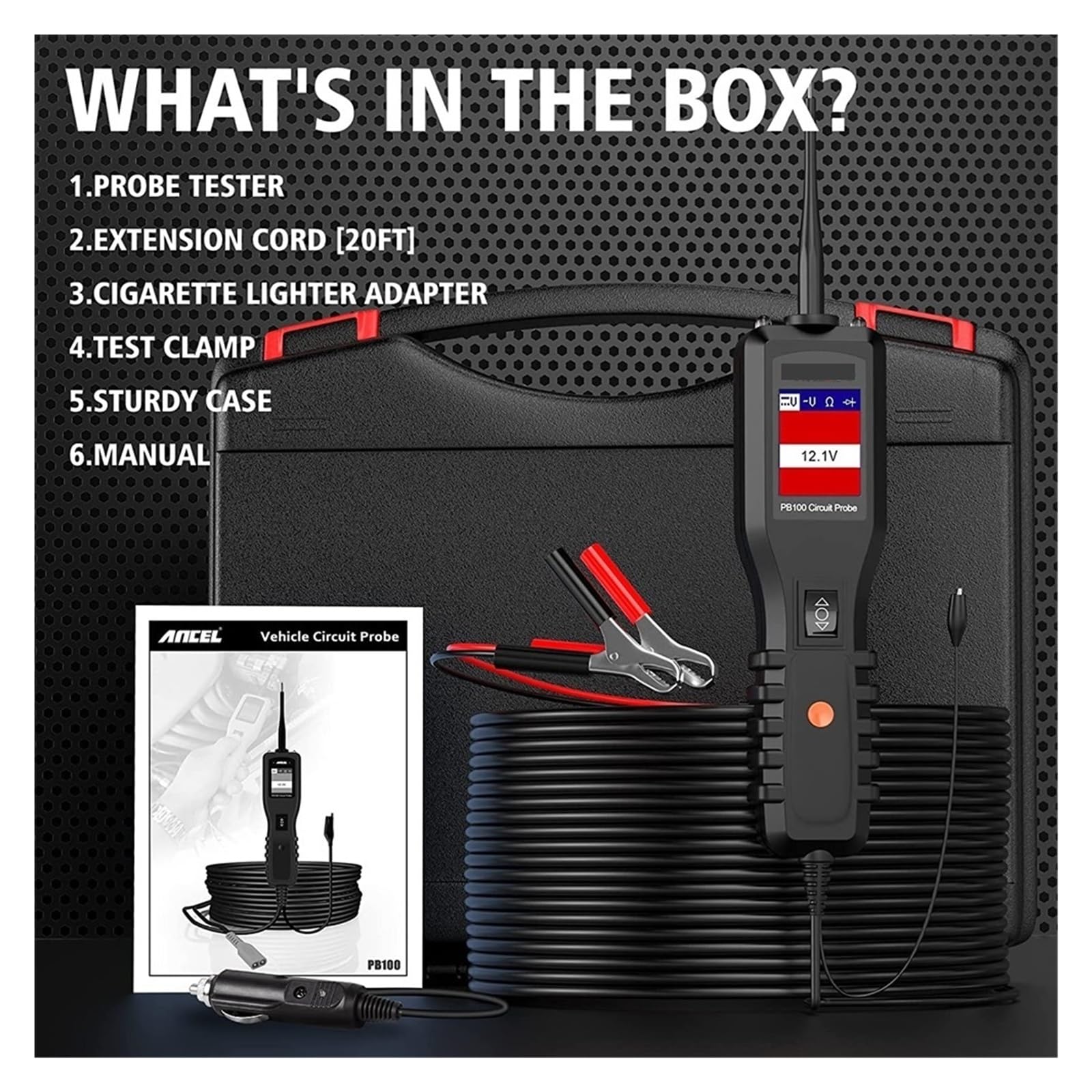 Ancel - PB100 - Testeur De Circuit Automobile - Testeur De Tous Circuits - Instruments