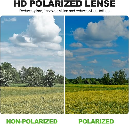 Miniatura 5 de Gafas de sol deportivas polarizadas para hombres y mujeres, ideales para golf, pesca, ciclismo, correr, béisbol, protección UV400