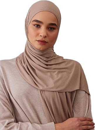 Modest Ribbed Jersey Hijab | For Muslim Women Head Scarf Wrap Hijabs