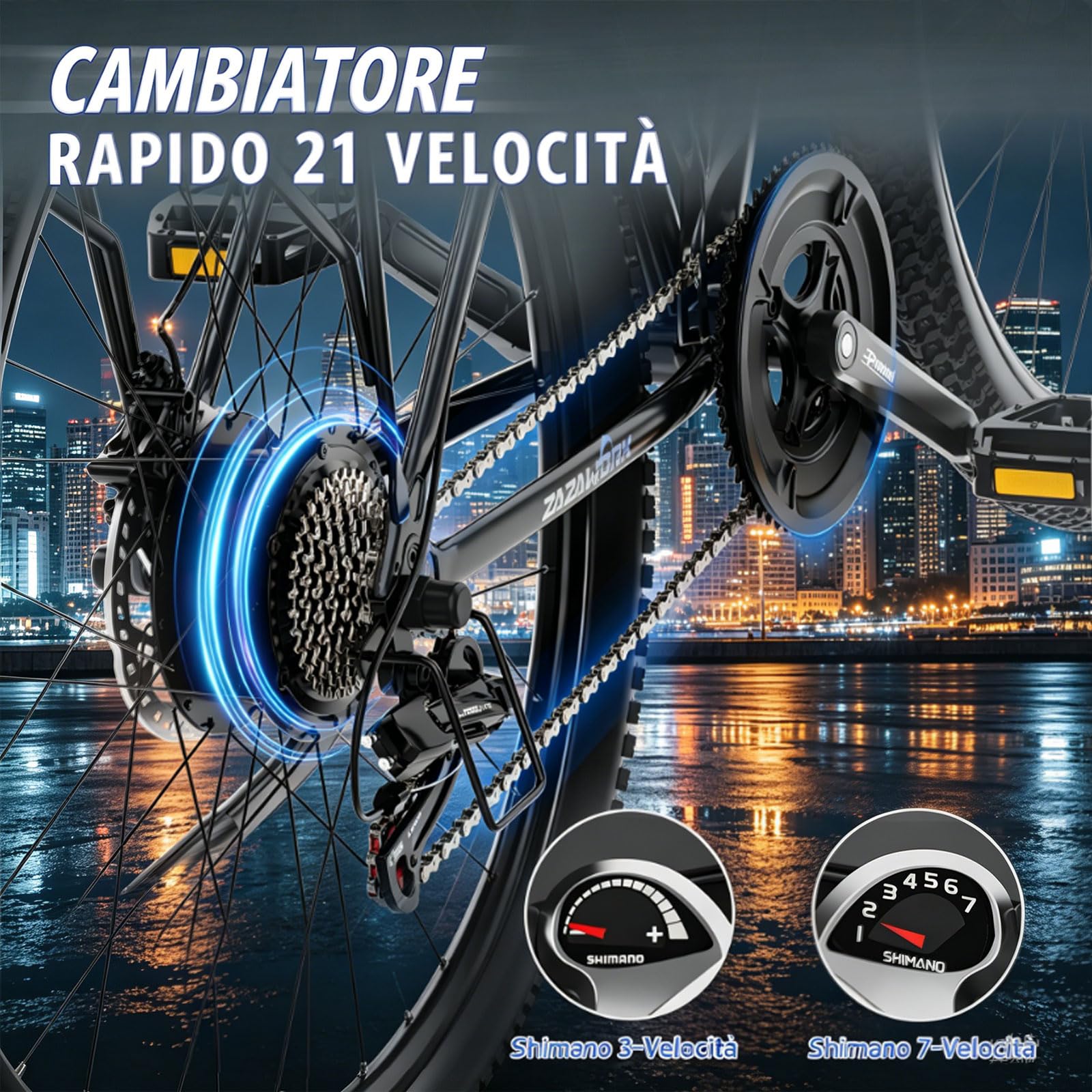 TIGUOWISH Bici Elettrica Uomo e Donna, Bicicletta Elettrica 29 Pollici | Motore Posteriore 250W, Autonomia fino a 100-120 km, 25 km/h, Per Pendolarismo Urbano e Montagna