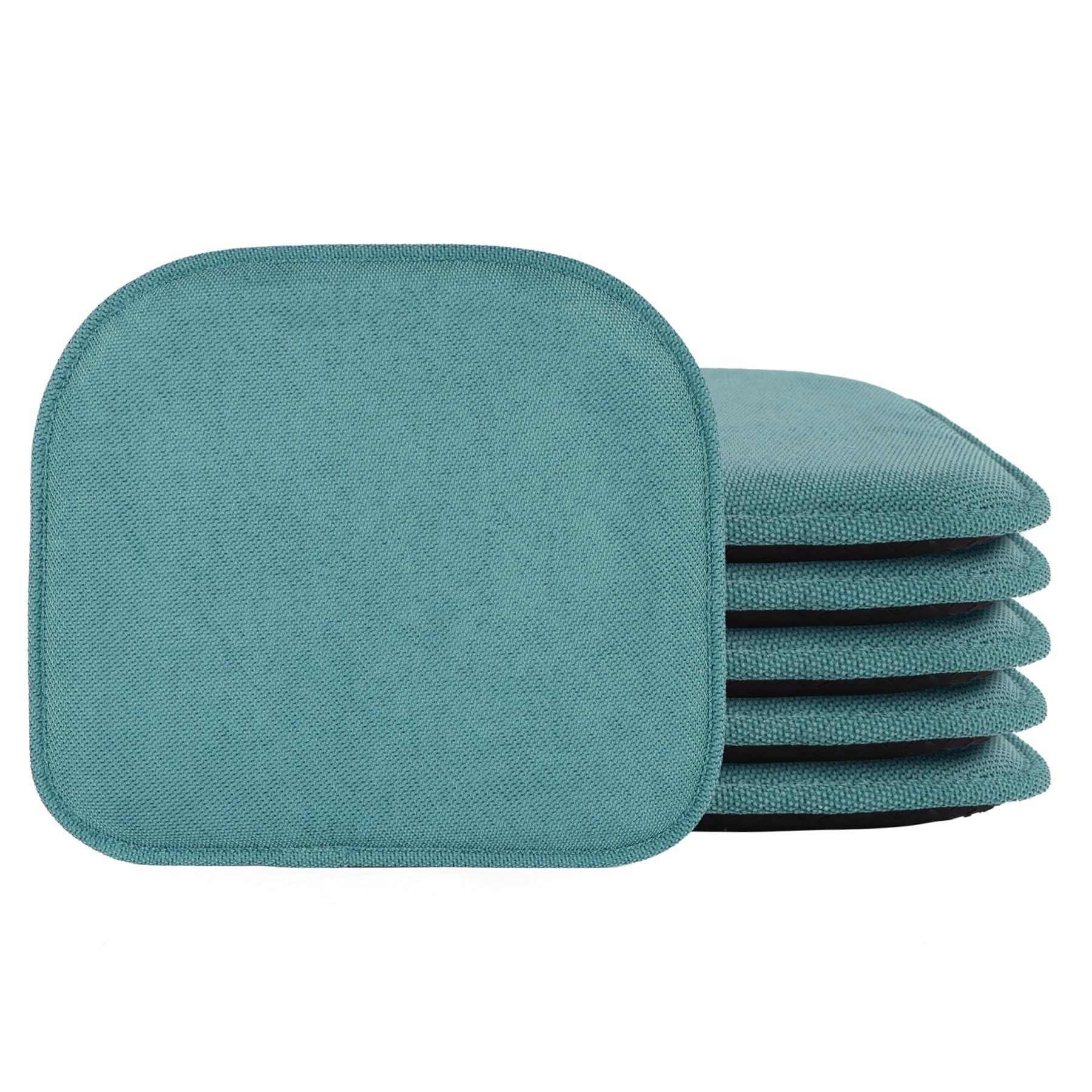 PAGGED Blue Kitchen Chair Cushions Set of 6, Memory Foam