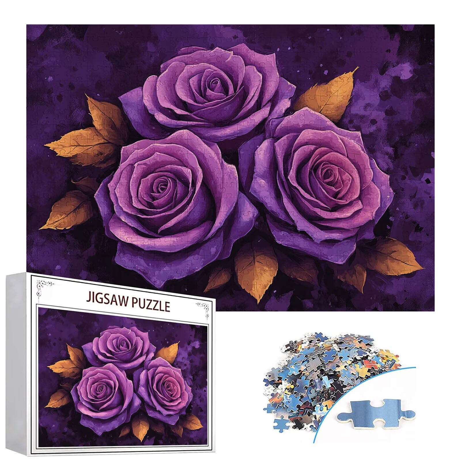 Puzzle 3000 elementów różowe puzzle dla dorosłych kwiaty 122 x 81 cm Unikalne rzemiosło klasyczne 3D drewniana układanka do rodzinnych gier aktywnych, układanka do samodzielnego wykonania nawet do