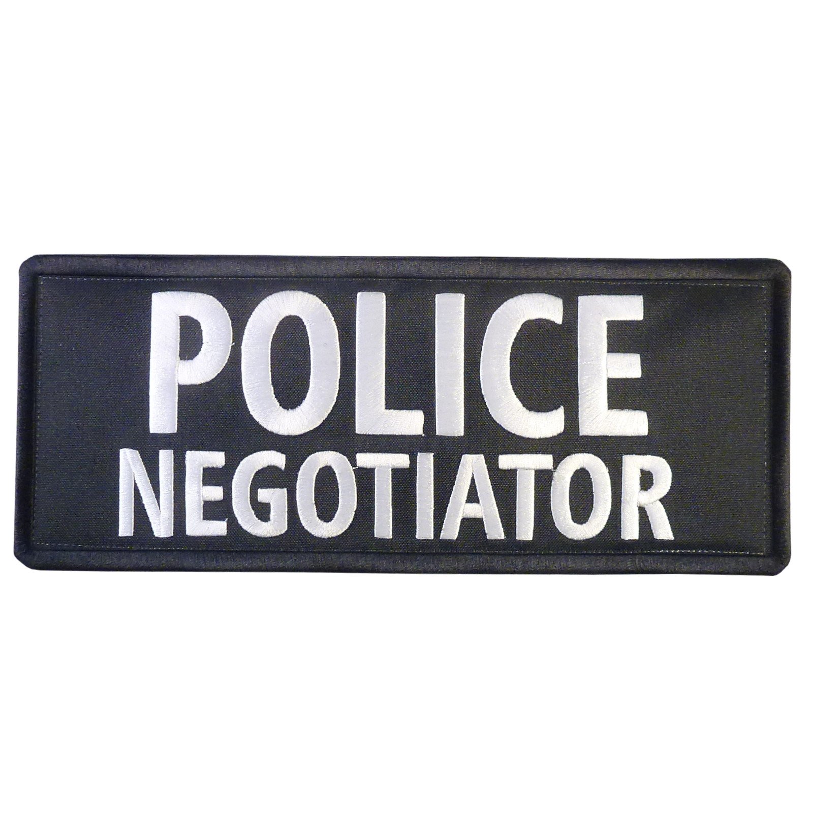 Large XL 10x4 Inch Vest Tactical Embroidered Nylon Fastener Patch