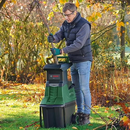 Broyeur de jardin à turbine Bosch - AXT 25 TC (2500 W; conçu pour le bois et les débris de jardin; bac de ramassage intégré de 53 L; livré dans un carton) - 7