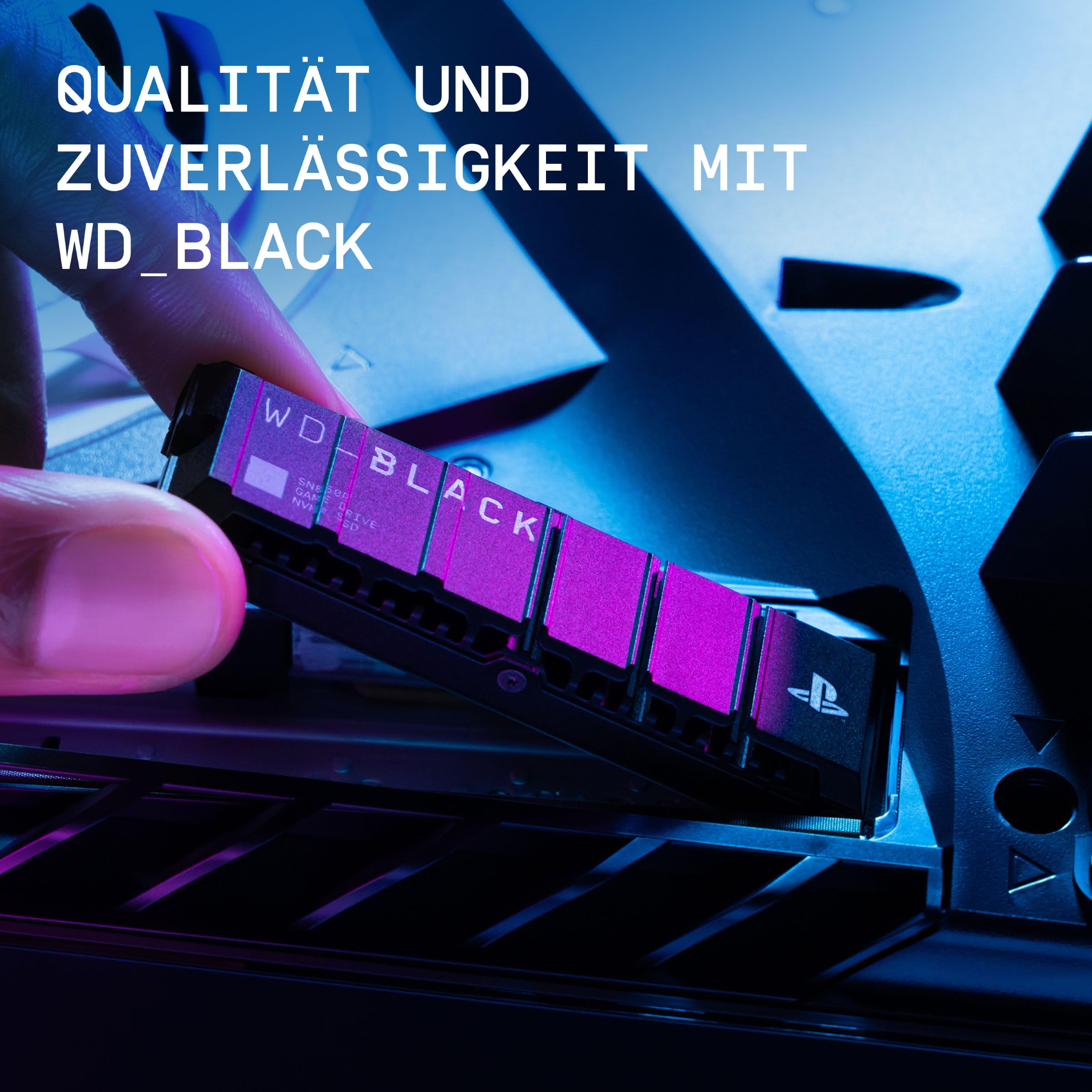 WD_BLACK SN850P 1 TB NVMe SSD Offiziell Lizenziert für PS5, interne Gaming SSD, PCIe Gen4, bis zu 7.300 MB/s Lesen, M.2 2280