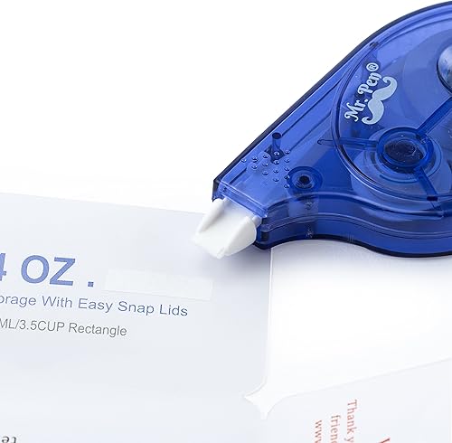 Miniatura 2 de Mr. Pen set de corrección de 9 unidades, 6 cintas de corrección de 393 pulgadas cada una con 3 borradores adicionales, cinta de corrección