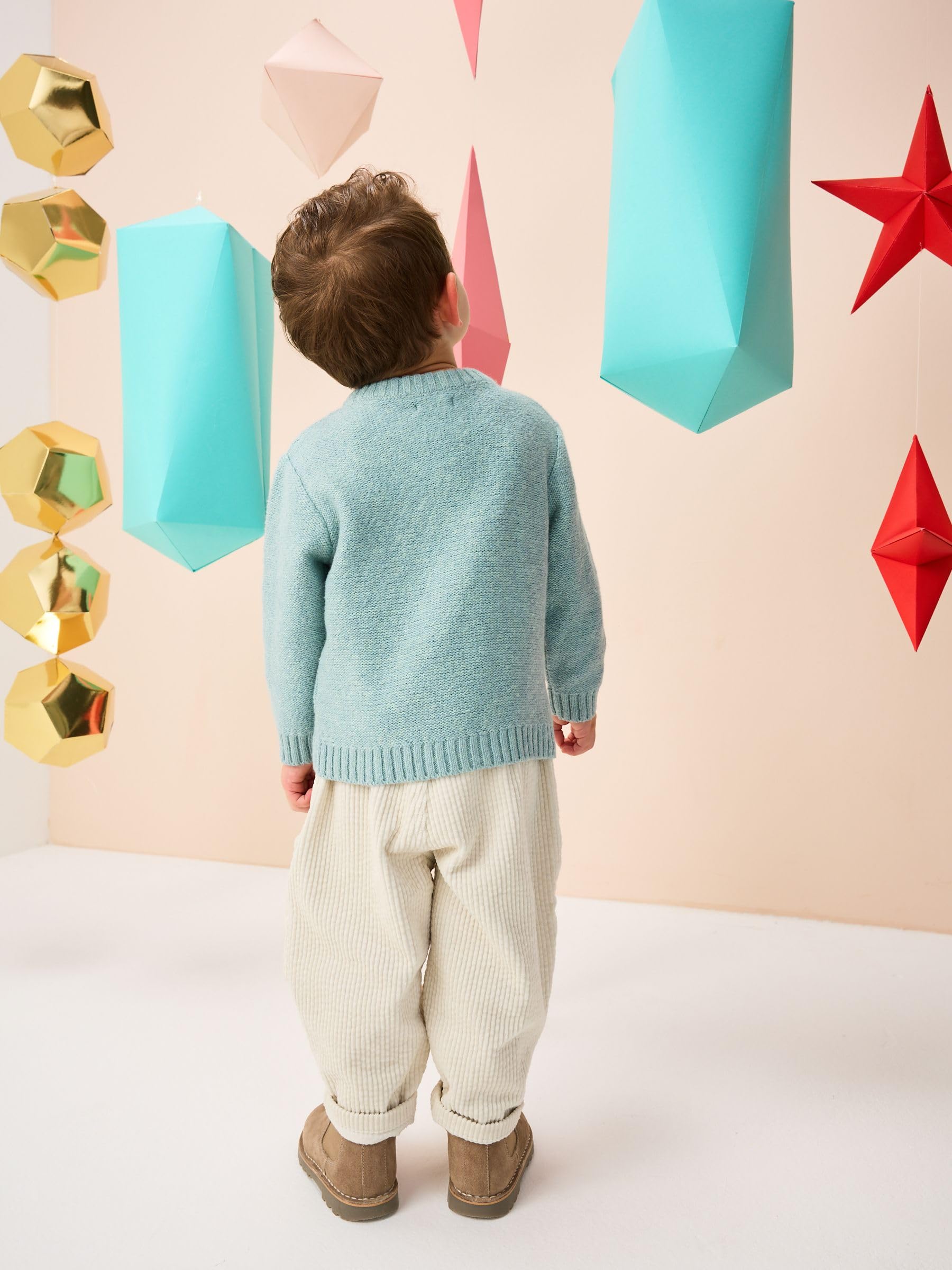 NEXT Jungen Weihnachtlicher Strickpullover 62-122