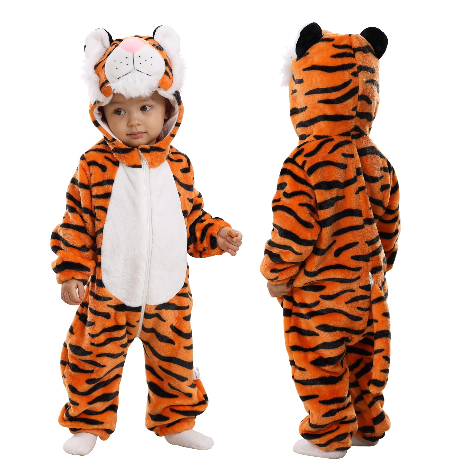 Felpa con cappuccio in peluche da costume con motivi animali Hoodie e gilet con cappuccio in peluche con design cartoon