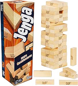 ハズブロ（Hasbro）ハズブロ公式ジェンガ（2025）Webアプリでいろんな遊び方 木製ブロック スタッキングタワー パーティーゲーム ６才以上 １人～用 G1499 正規品
