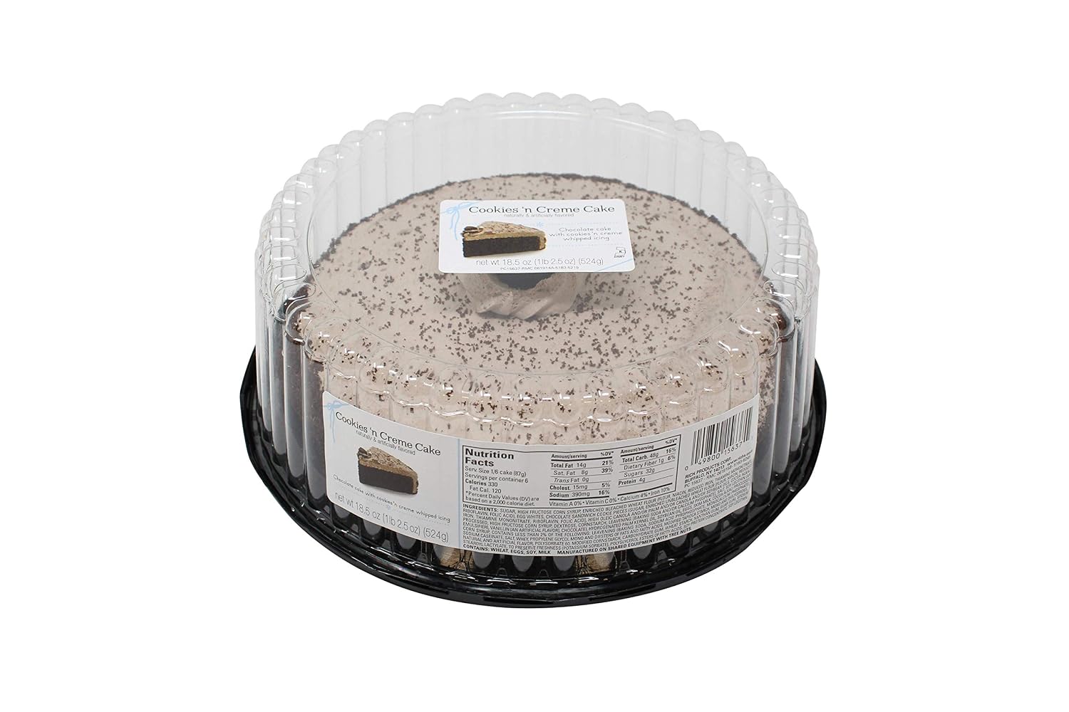 Our Specialty 8" Single Layer Cookies N Cream Cake, 18.5 oz