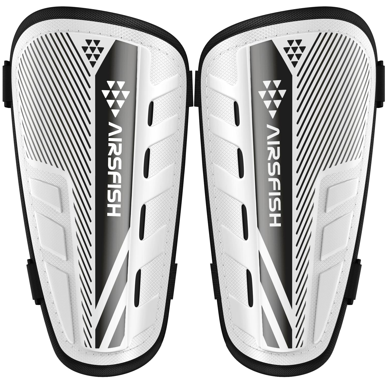 AirsFish Shin Pads Boys CE Certified Kids Football Shin Guards Breathable Non Slip Extended Adjustable Straps Lightweight Soccer Shin Pads for Boys Girls Teens Leg Calf Protective Gear — image 1