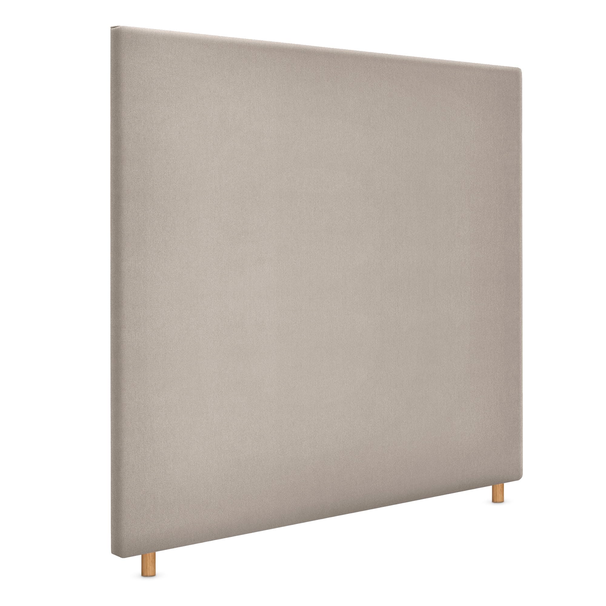 DHOME Cabecero de Polipiel o Tela Aqualine Liso hasta el Suelo cabeceros Cabezal tapizado Cama (160x120cm (150/160), Tela Beige)