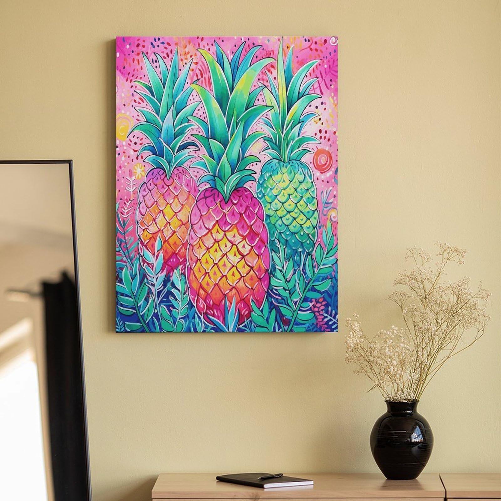 LPAGBCNU Malen nach Zahlen für Erwachsene, Anfänger, Erwachsene, Malen-nach-Zahlen-Kits auf Leinwand, Acryl-Ölfarben, Gemälde mit Pinseln, für Geschenk, Wanddekoration