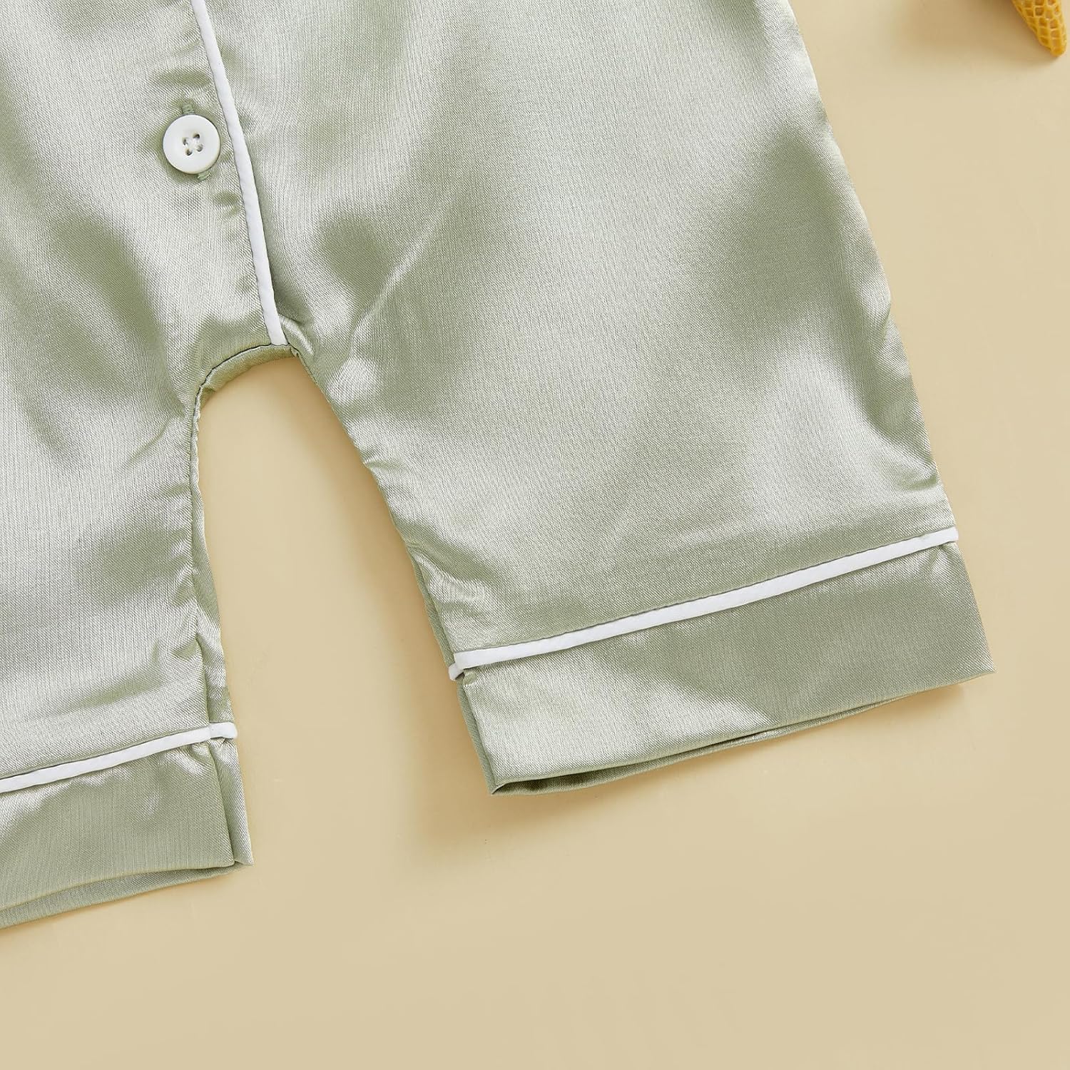 Kuriozud Baby Girl Boy St Patricks Day Silk Satin Pajamas Romper One-Piece Jumpsuit Long Sleeve Nightgown Pjs Sleepwear - Image 6