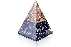Black Tourmaline Crystal Orgone Pyramid