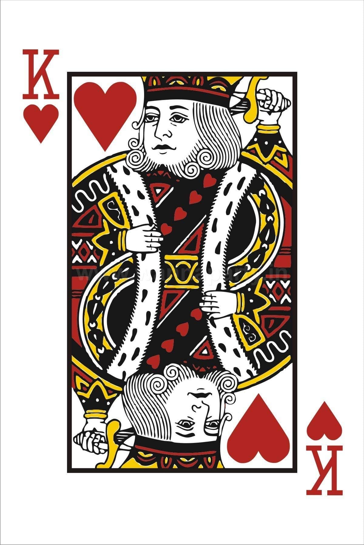 Wanna Party King Table Mat for Card Party Casino Theme (Multicolour)