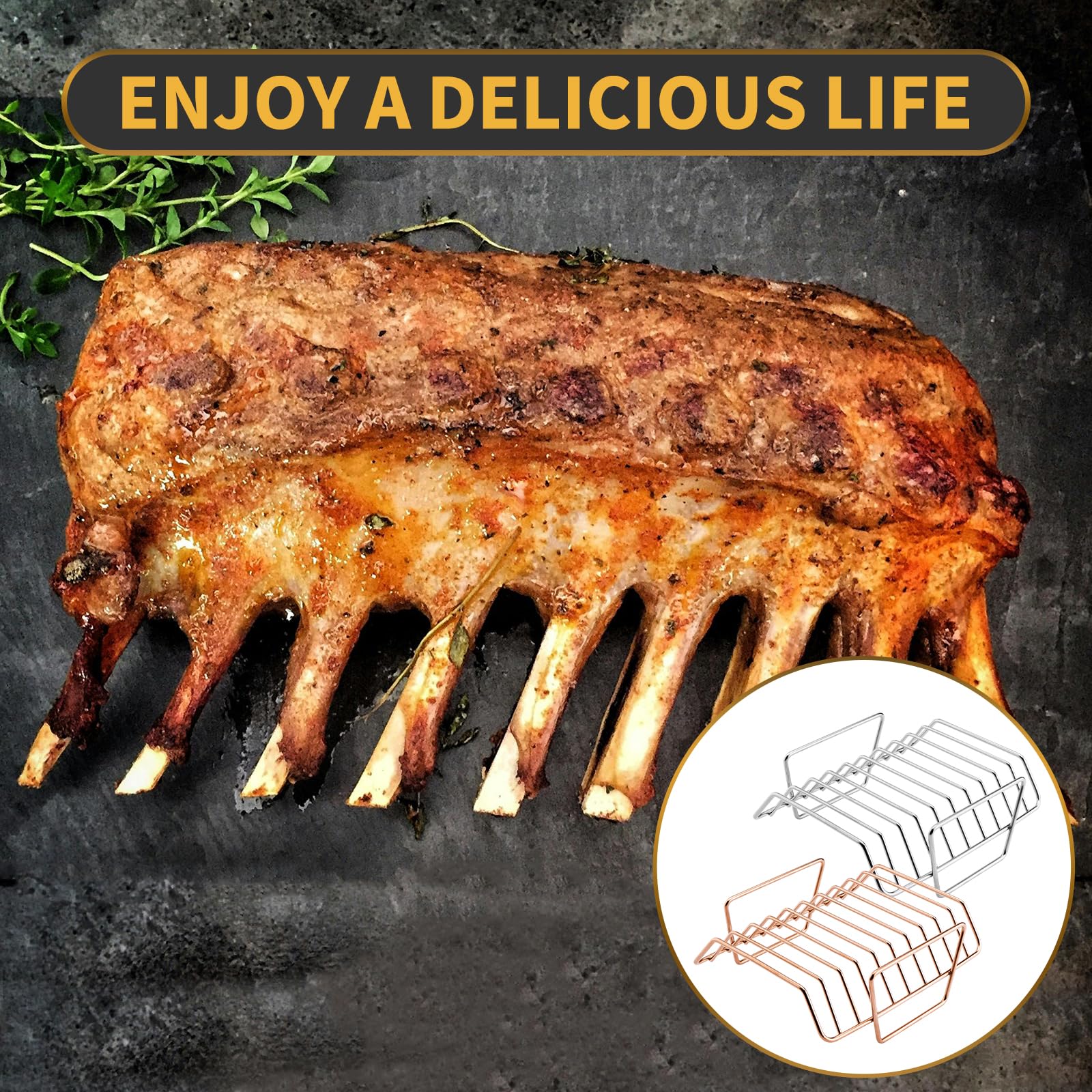 Griglia multiuso in acciaio inox, griglia a V per arrostire pollo, antiaderente per barbecue, per affumicare, all'aperto e cucinare, grande uovo verde (argento)