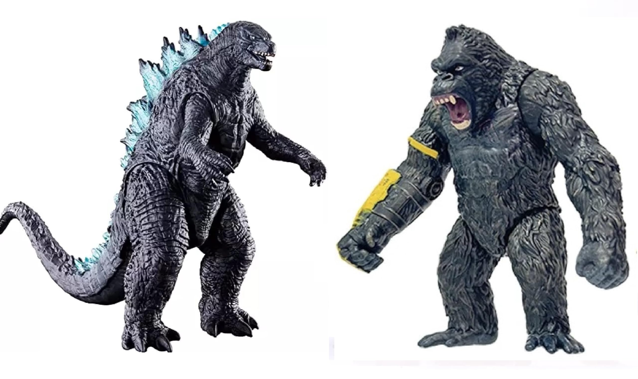 De-Lite™ Action Figures Soft Touch Vinyl Plastic Collectible Model Toys… (Combo - Godzilla&Kong, 2 Pcs, 15cm Size)