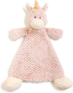 DEMDACO Wendy Unicorn Rose Pink Children's Plush Rattle Blankie