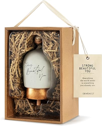Miniatura 3 de Demdaco Strong Beautiful You - Campana inspirada en hierro y gres de 5 pulgadas
