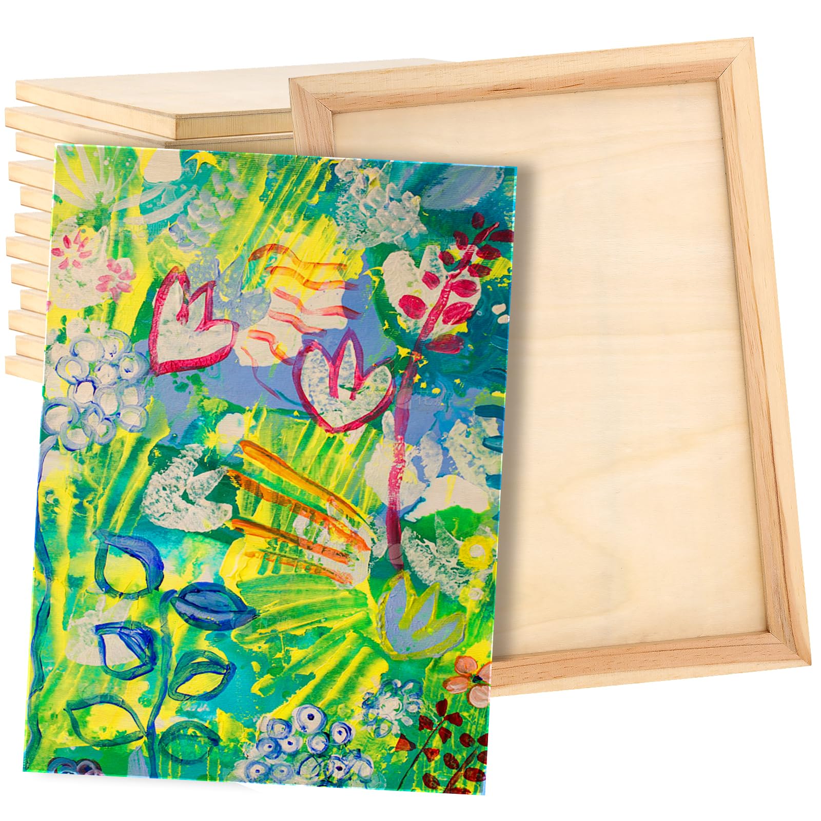 Toiles en bois brut pour bricolage en famille et décoration murale personnalisée