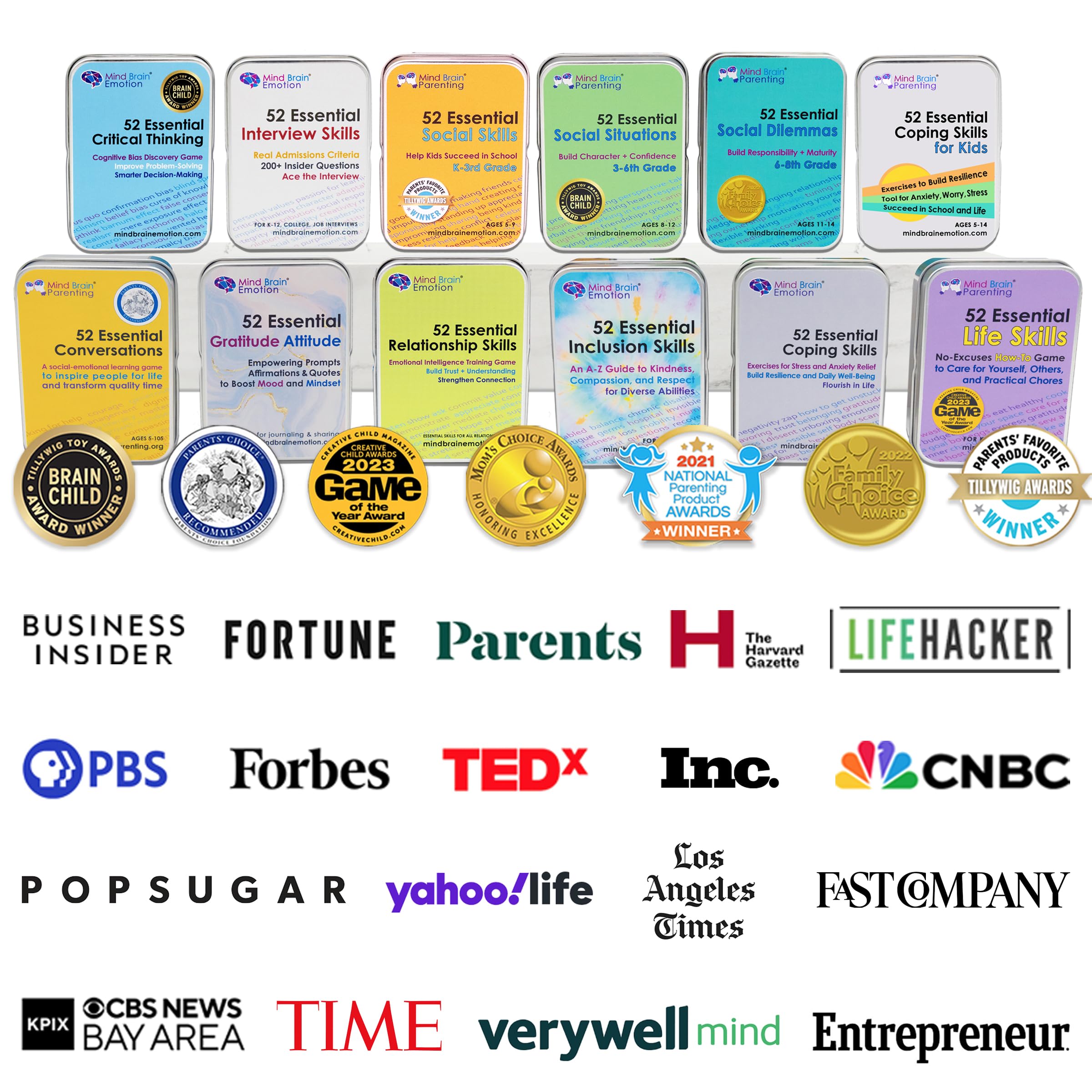 Mind Brain Emotion 52 Essential Coping Skills Cards - Self Care Exercises for Stress and Social Anxiety Relief - Resilience, Emotional Agility, Confidence Therapy Games for Teens, Adults — Amazon image 9