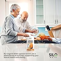 Vista 4 de SILO Nuts Núcleos de albaricoque amargo orgánico - 16 oz Semillas de albaricoque amargo orgánico certificado USDA - Natural y sin OMG, núcleos