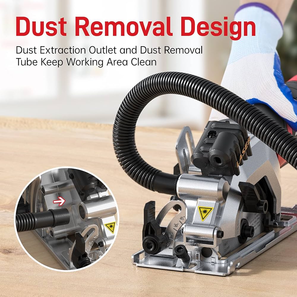 Amazon | JINGFENG ミニ丸鋸 4.8Amp 4-1/2 インチ コンパクト丸