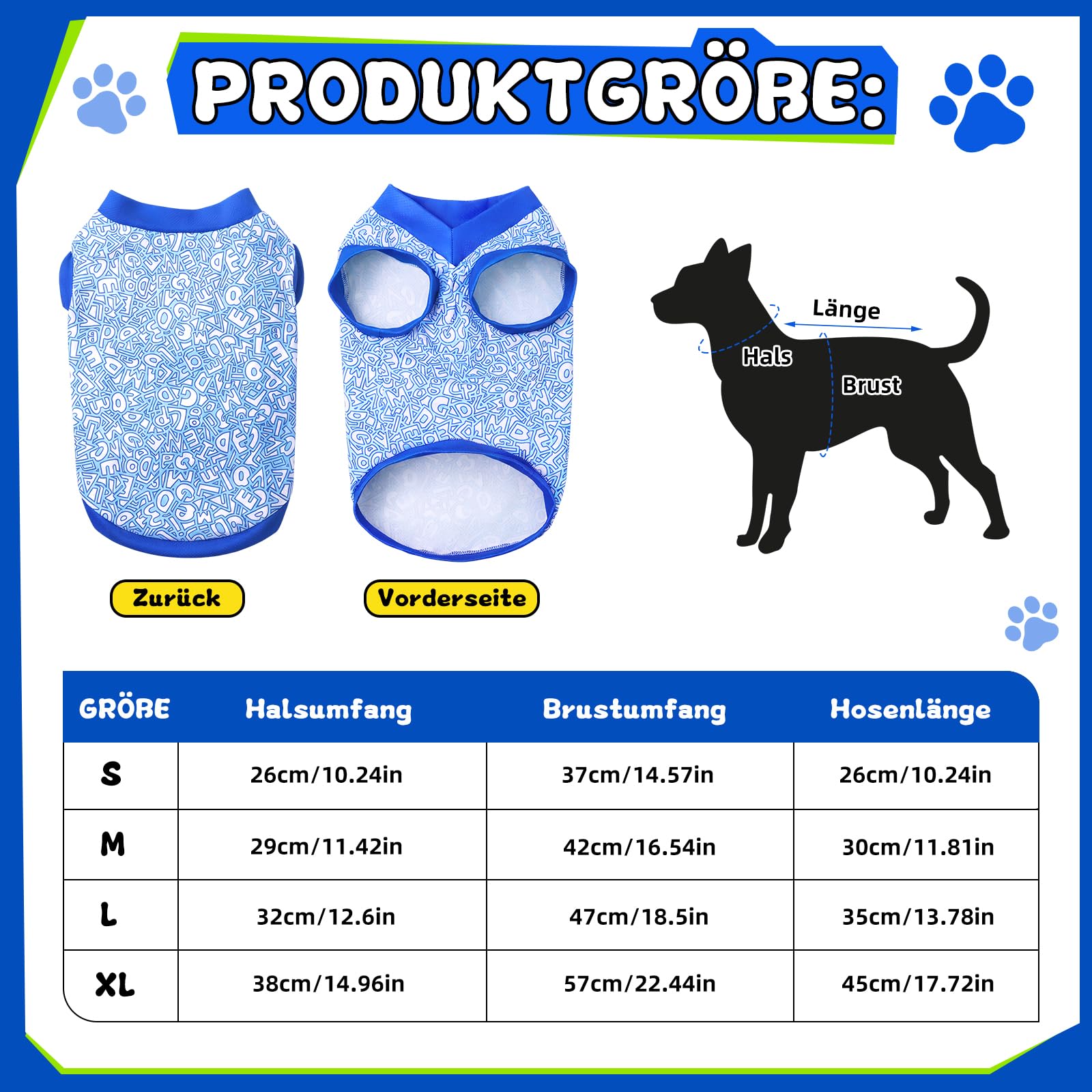Kühlweste für Hunde, Atmungsaktiv Hundekühlweste Sommer, Soft Kühlmantel für Hunde,Cool und Bequem Hundeshirt, Leichte Hundemantel für Kleine Mittelgroße,für Spaziergang Outdoor