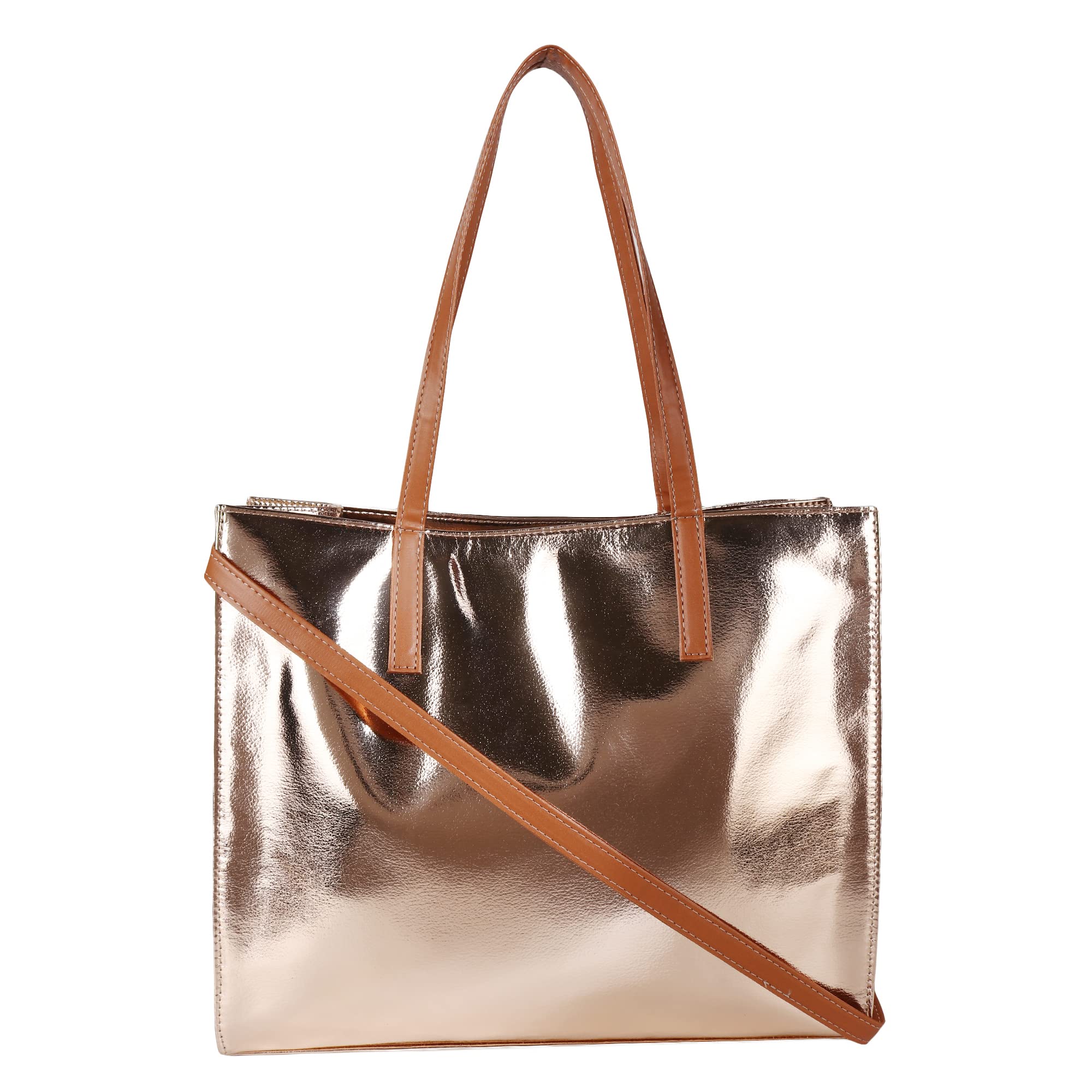 Antin Womens Faux Leather Shoulder Bag Rose Gold (B09MRWPZGW) Amazon Price History, Amazon Price Tracker