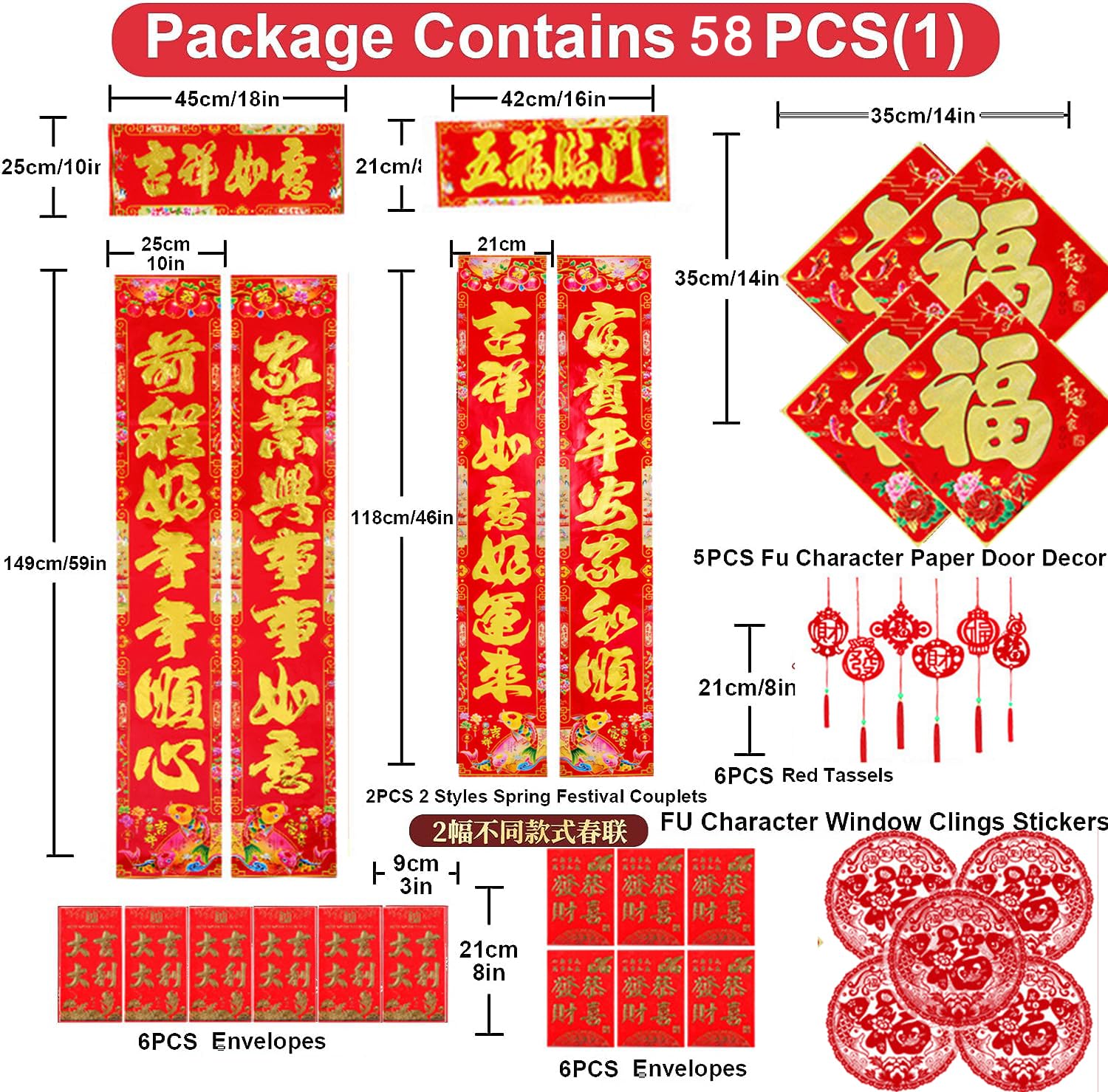 48 Pièces 2023 Année Du Lapin Paquets Rouges Hong Bao Enveloppes Rouges Festival Du Printemps